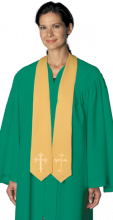 Traditional Stole with Latin Crosses