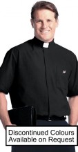 Clergy Shirt, Short Sleeve Full Cut