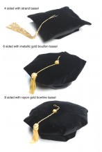Velvet Tam (4/6/8 Sided) with Tassel