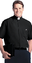 Clearance Clergy Shirt, Short Sleeve Full Cut